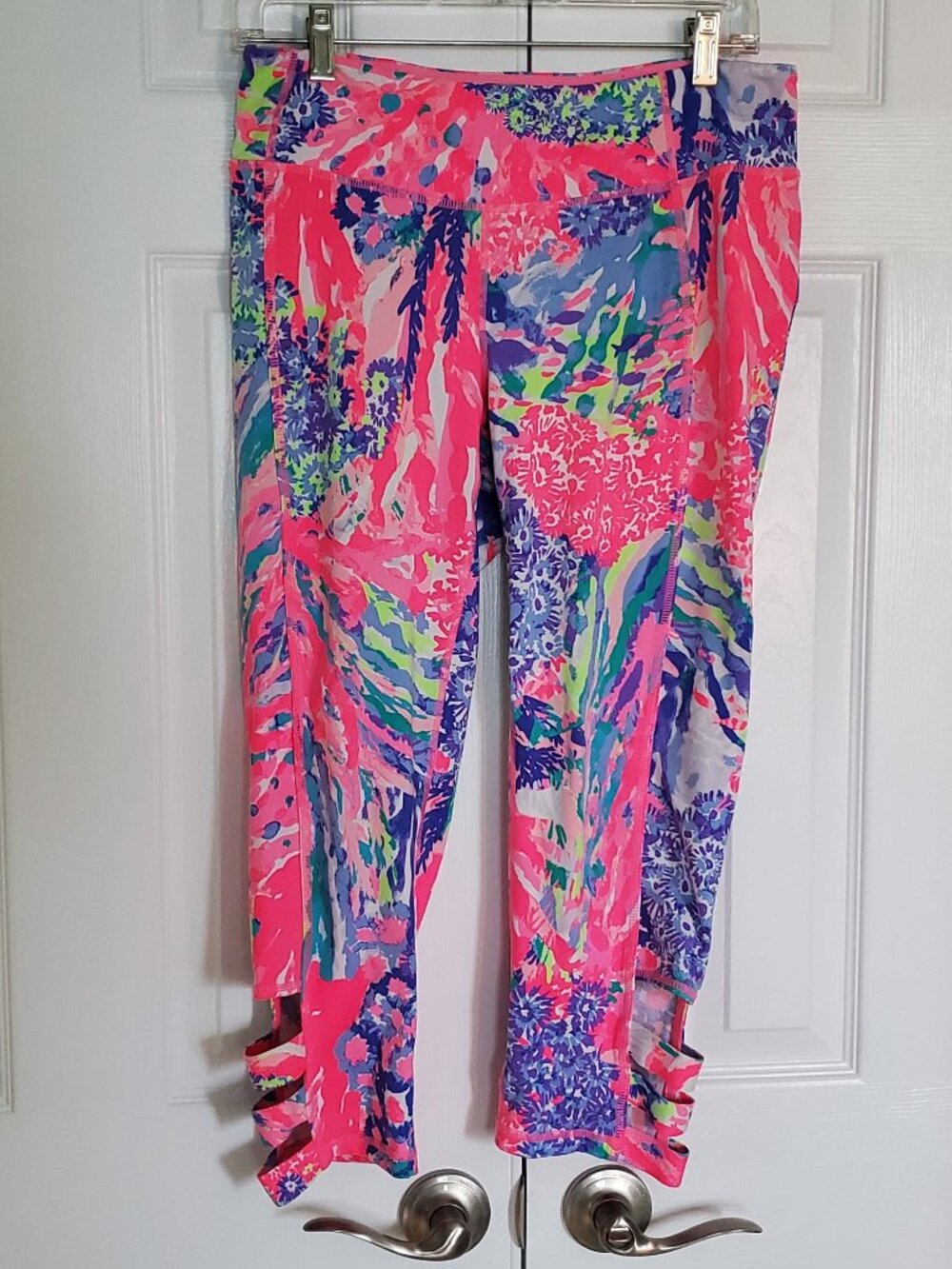 Lilly Pulitzer Luxletic Weekender Crop 7/8 Leggings Cabana Cocktail Size L